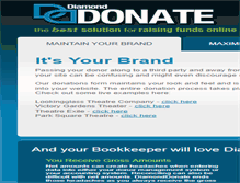 Tablet Screenshot of diamonddonate.com